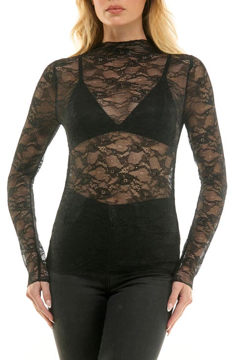 Lace Long Sleeve Top