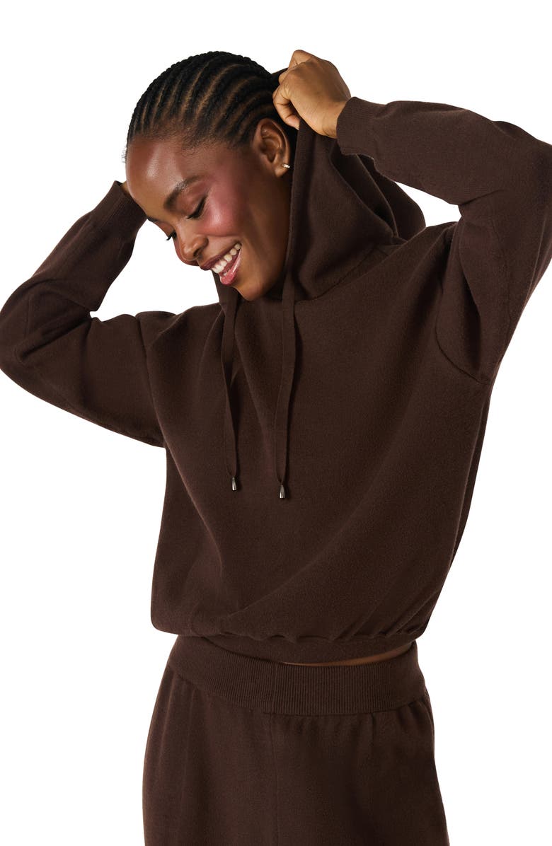 Steve Madden Kinny Hoodie, Alternate, color, Dark Espresso