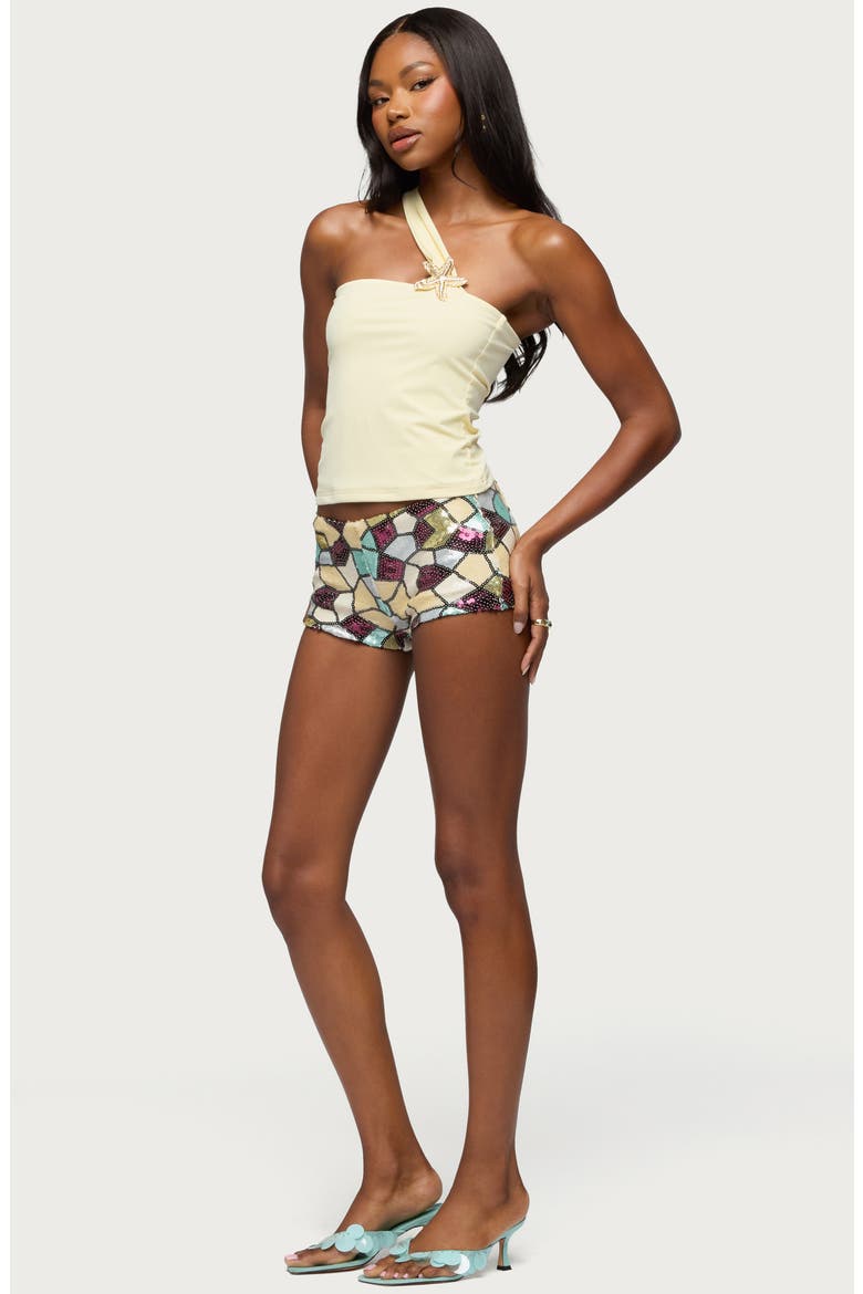 Kalia Starfish Asymmetric Strap Top, Alternate, color, LIGHT-YELLOW