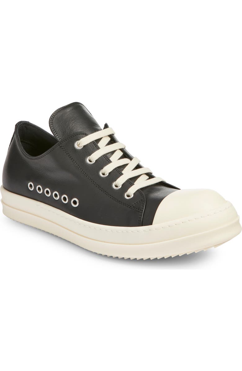 Rick Owens Low Top Sneaker, Main, color, Black/ Milk/ Milk