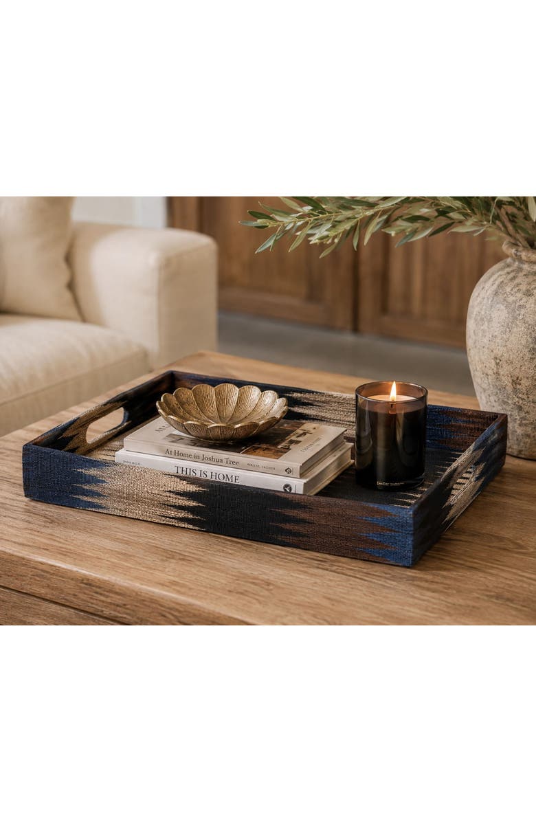 Zodax Sedona Abaca Decorative Tray, Alternate, color, Blue Multi
