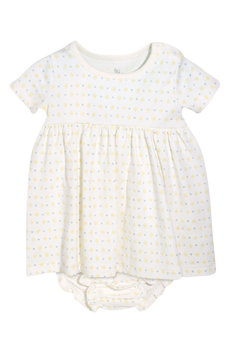 Oliver & Rain Geo Print Dress & Bloomers Set, Main, color, 