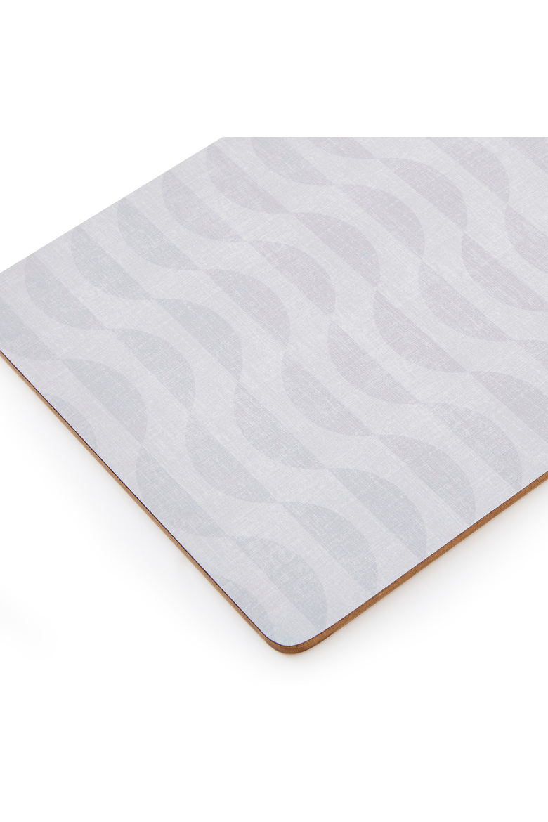 Eclipse Set of 4 Cork Back Placemats, Alternate, color, Grey