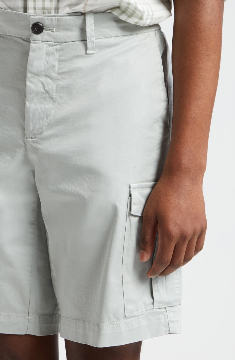 Eleventy Stretch Cotton Cargo Bermuda Shorts, Alternate, color, 