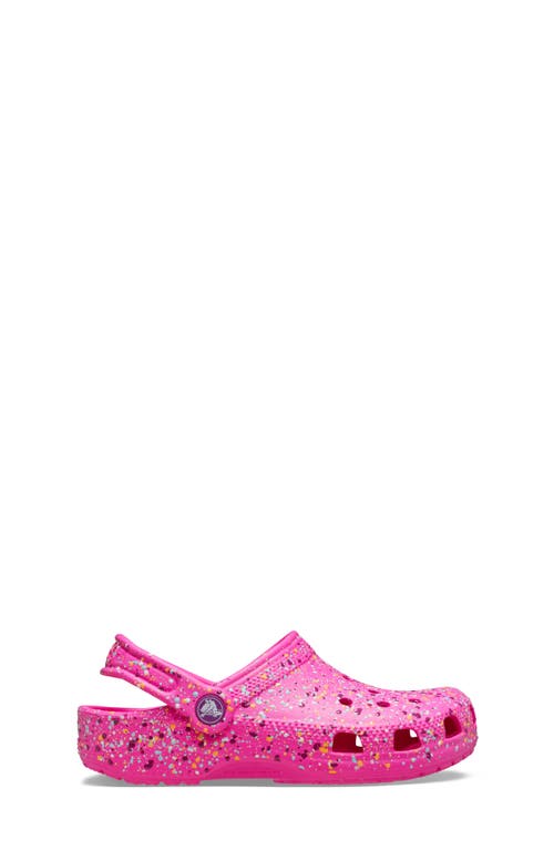 Crocs Kids' Classic Paint Splatter Clog In Pink