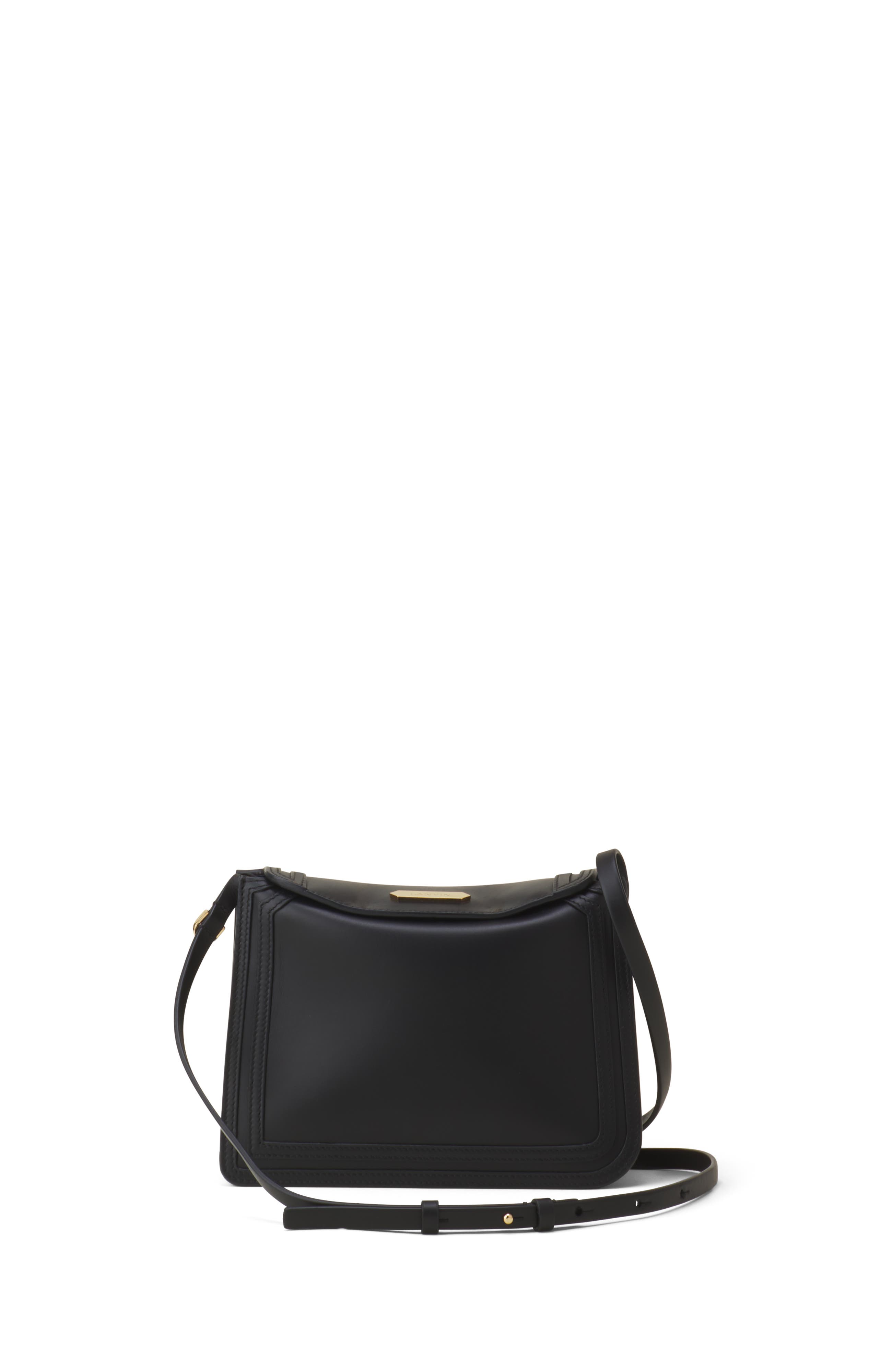Compagnon 16 Leather Bag, Main, color, Black