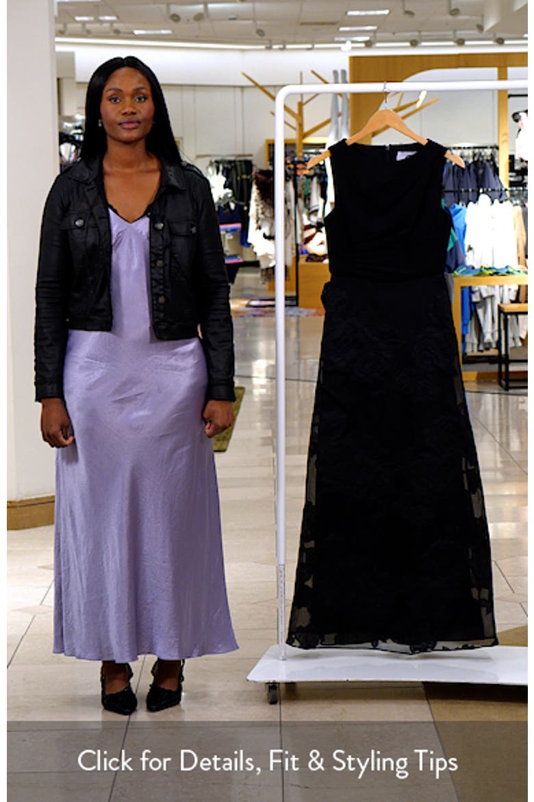 Valery Mixed Media Sleeveless Gown video