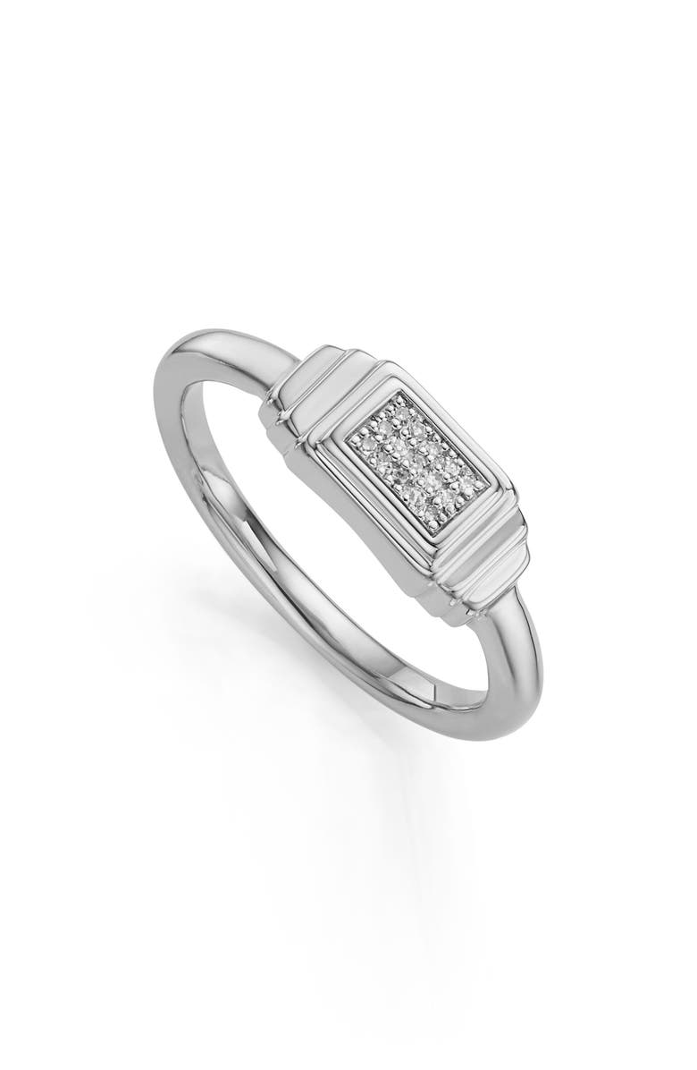 Monica Vinader Baja Deco Diamond Ring, Main, color, 