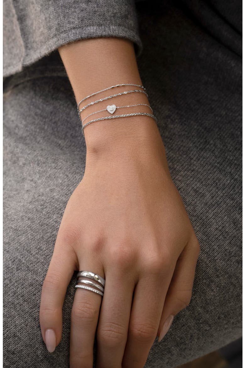 14K Gold Station Bracelet (Nordstrom Exclusive), Alternate, color, 14K WHITE GOLD