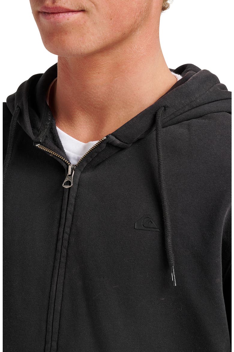 Saltwater Zip Hoodie, Alternate, color, BLACK