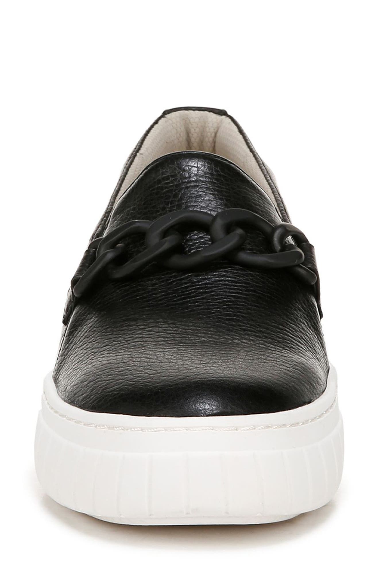 Naturalizer Daphne Slip-On Platform Sneaker, Alternate, color, Black Leather