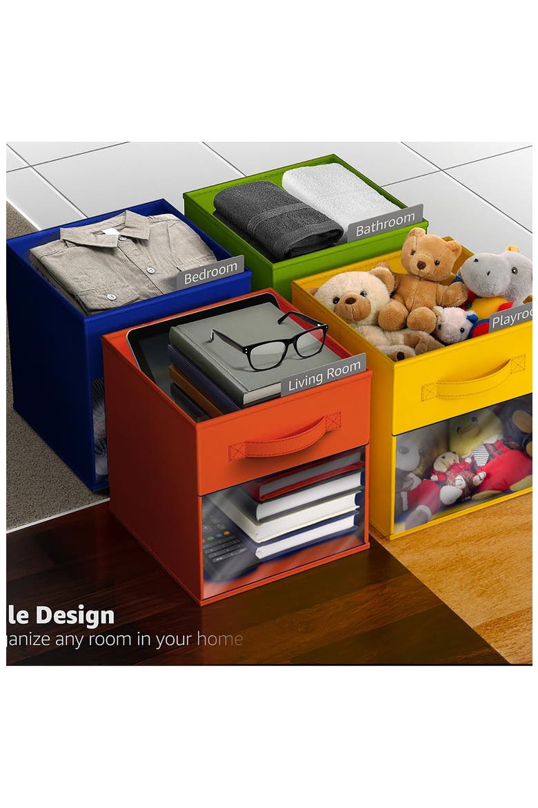 6-Pack Window Storage Cubes, Alternate, color, MULTICOLORED