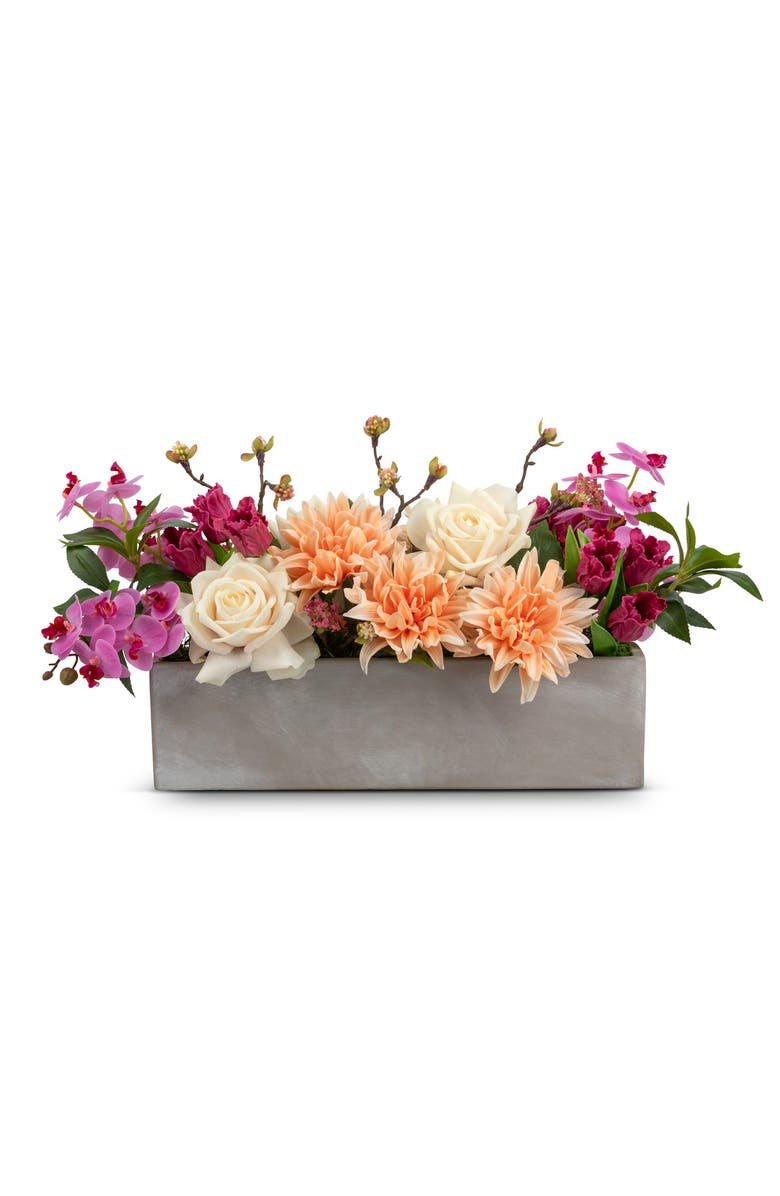 CocoBella Francesca RealTouch Mixed Floral Centerpiece, Main, color, Multicolor