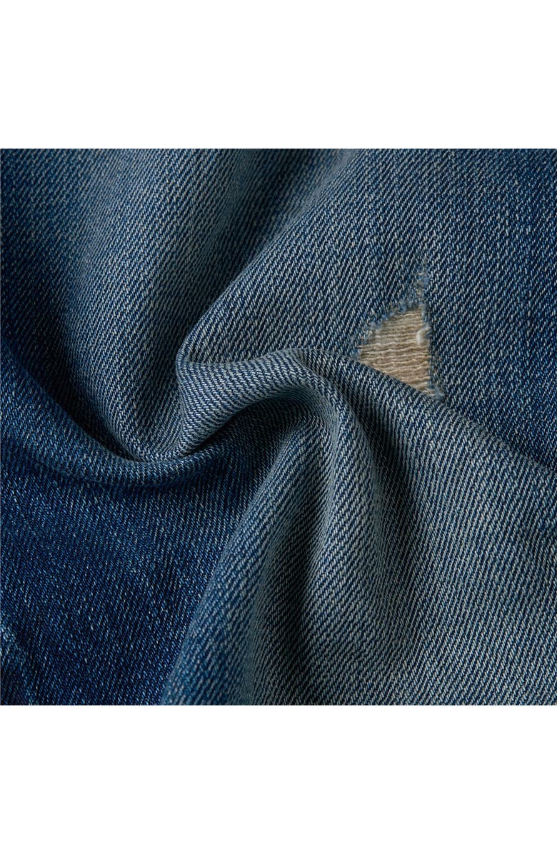 G-STAR Ripped Slim Fit Straight Leg Jeans, Alternate, color, 