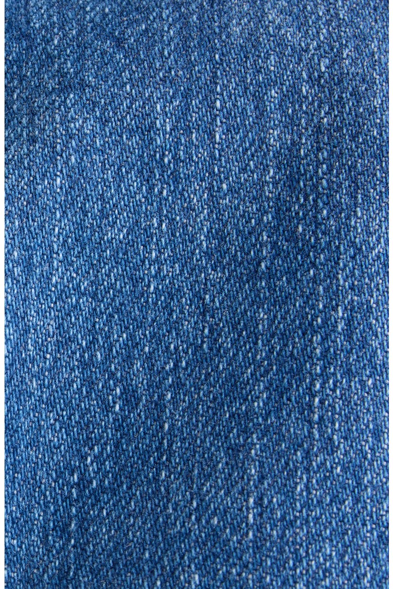 Crop Open Back Denim Jacket, Alternate, color, MEDIUM BLUE