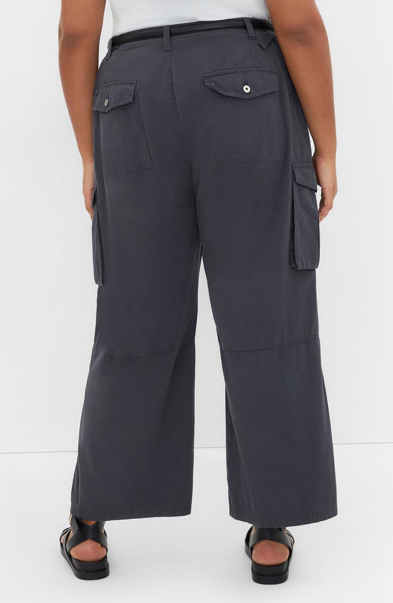 City Chic Mia Cargo Pants, Alternate, color, Washed