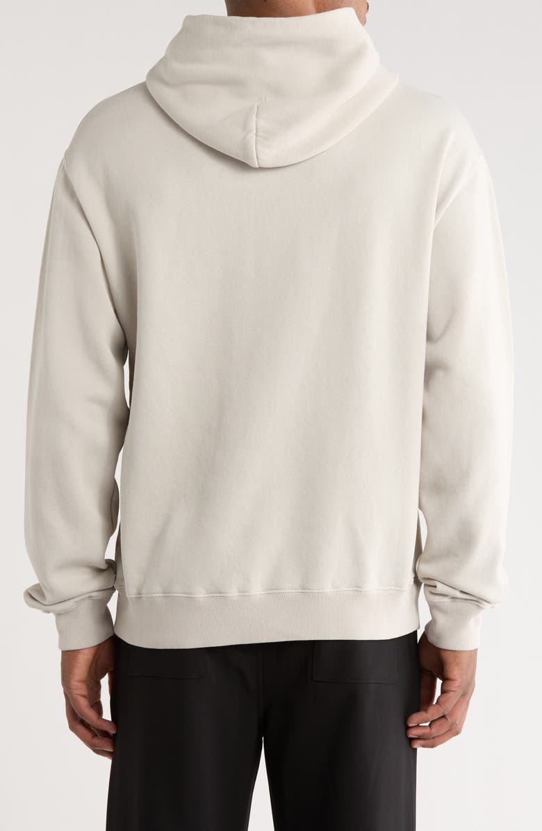 SANTO STUDIO Script Logo Cotton Fleece Hoodie, Alternate, color, Off-White