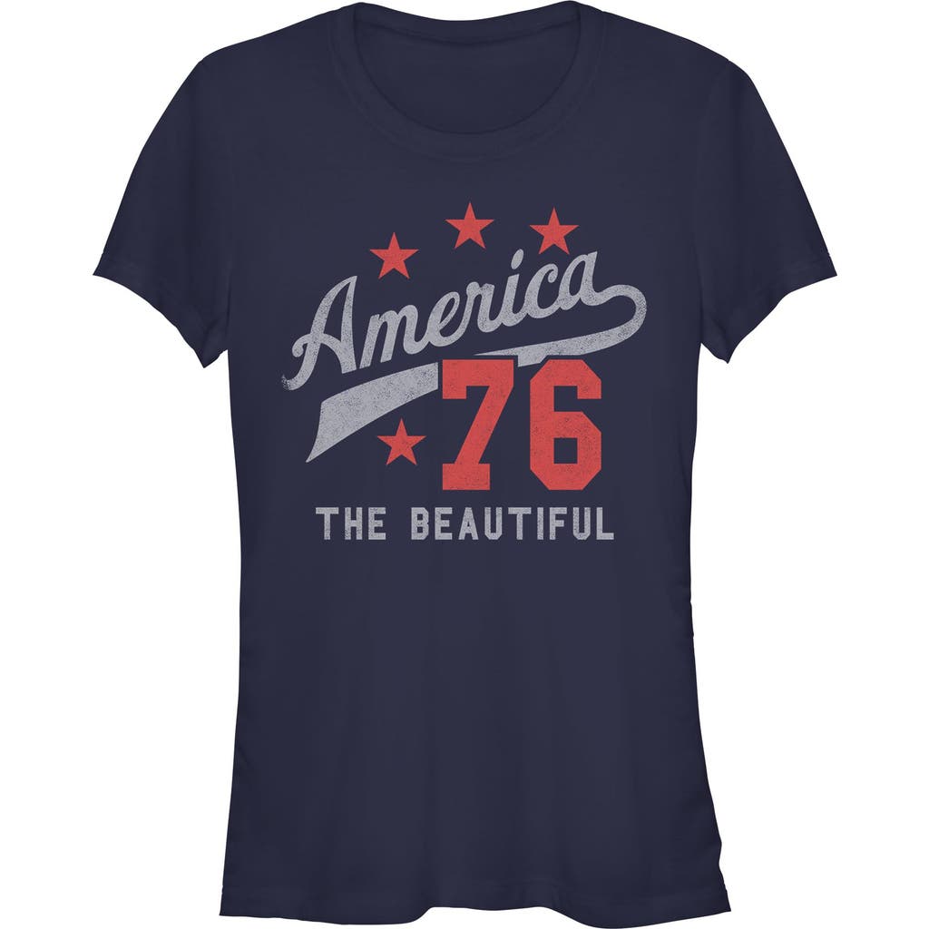 Lost Gods Juniors The Beautiful America 1776 T Shirt In Blue