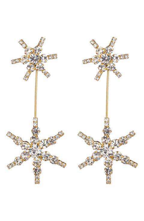 North Star Statement Drop Earrings