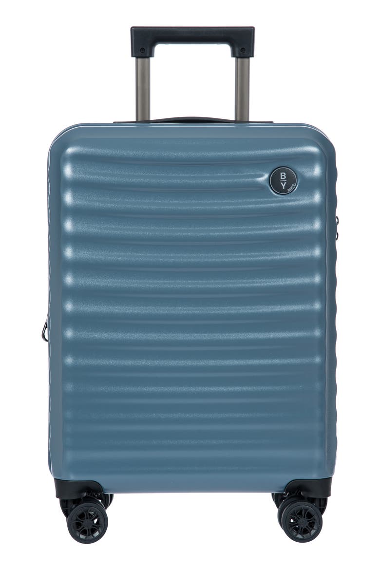 B|Y Nausicaa 21-Inch Expandable Spinner Carry-On Suitcase, Main, color, GREY BLUE