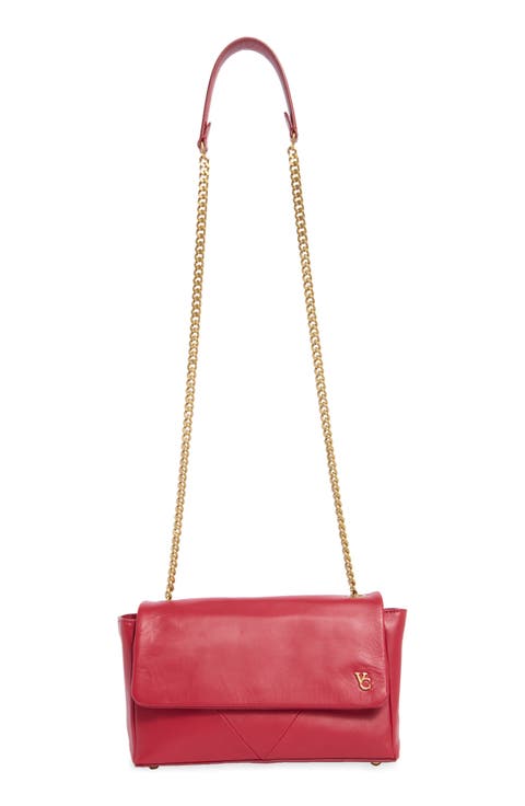 Mylah Napa Leather Shoulder Bag