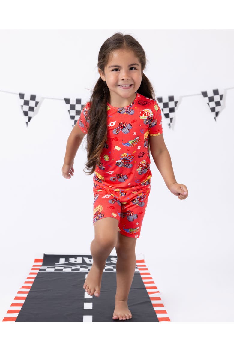 Blaze and the Monster Machines Racing Champs Kids 2-Piece Short Sleeve & Shorts Pajama Set, Alternate, color, Blaze Racing: Racing Champs