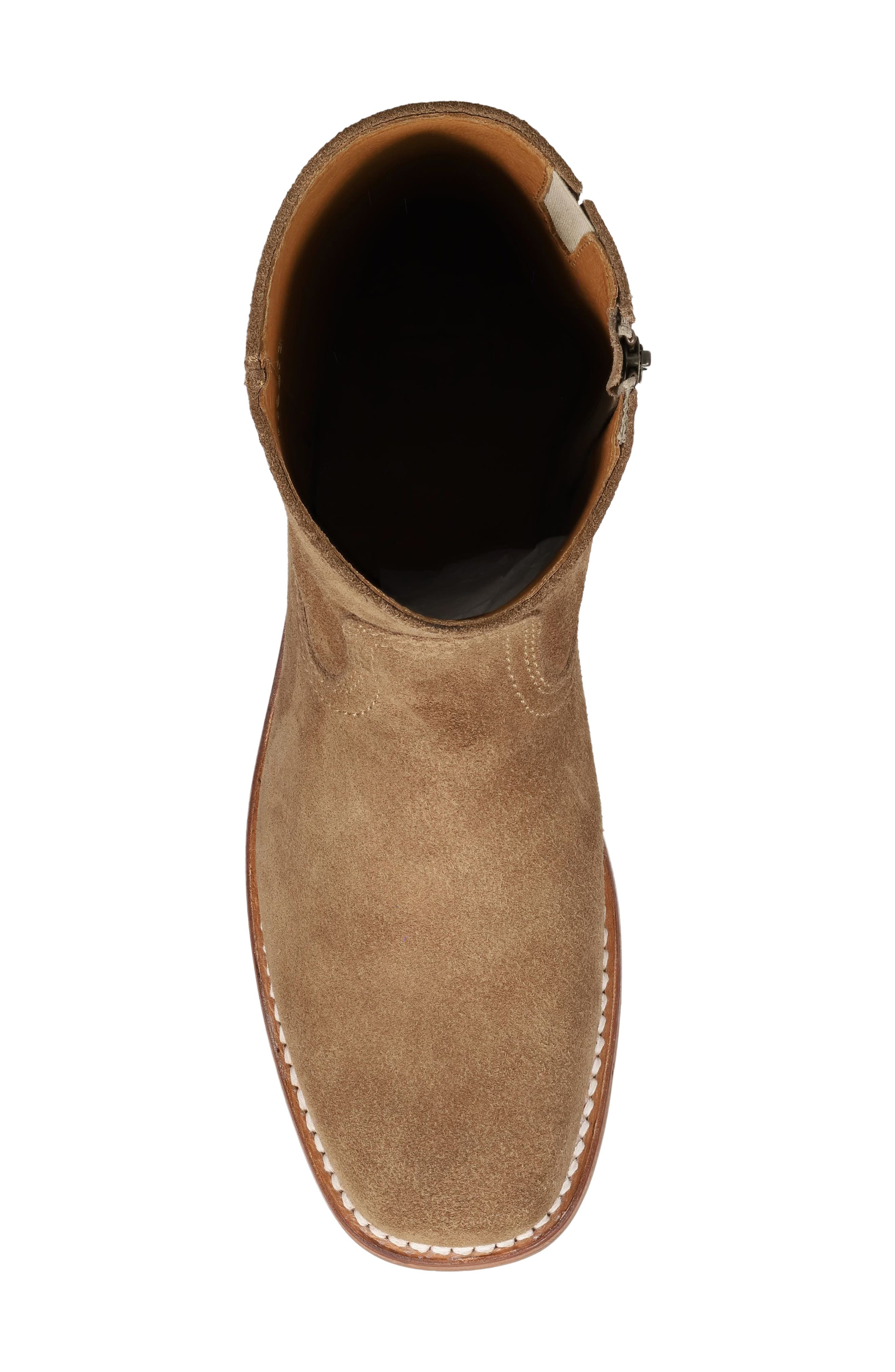 Campus Inside Zip Boot, Alternate, color, MUSHROOM