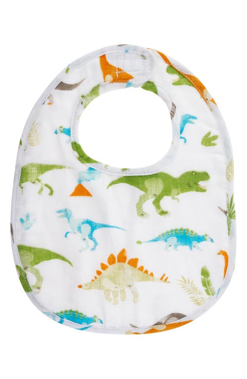 Stephen Joseph 2-pack Cotton Muslin Bibs & Silicone Spoon Set In Green