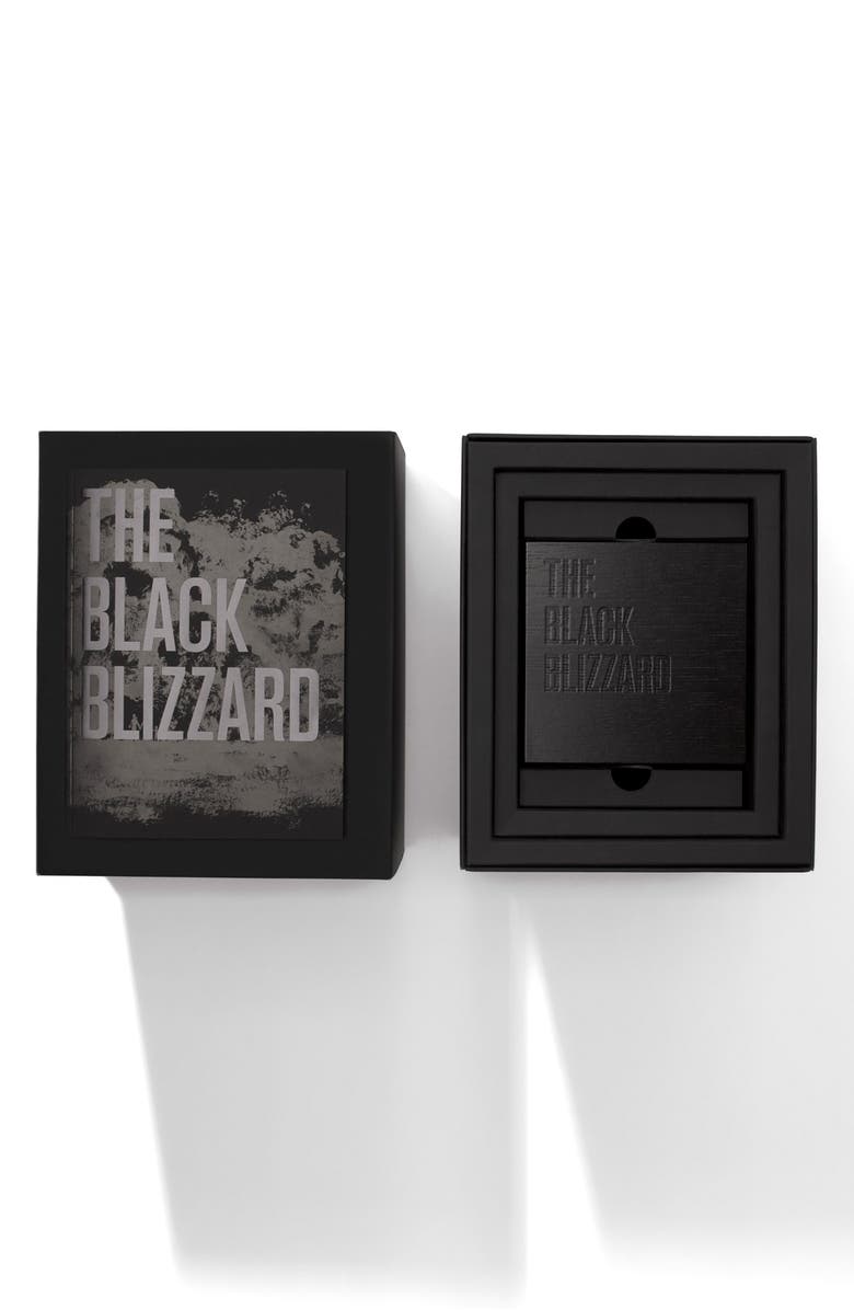 Shinola The Black Blizzard Chronograph Interchangeable Strap Watch, 48mm, Alternate, color, Silver/ Black