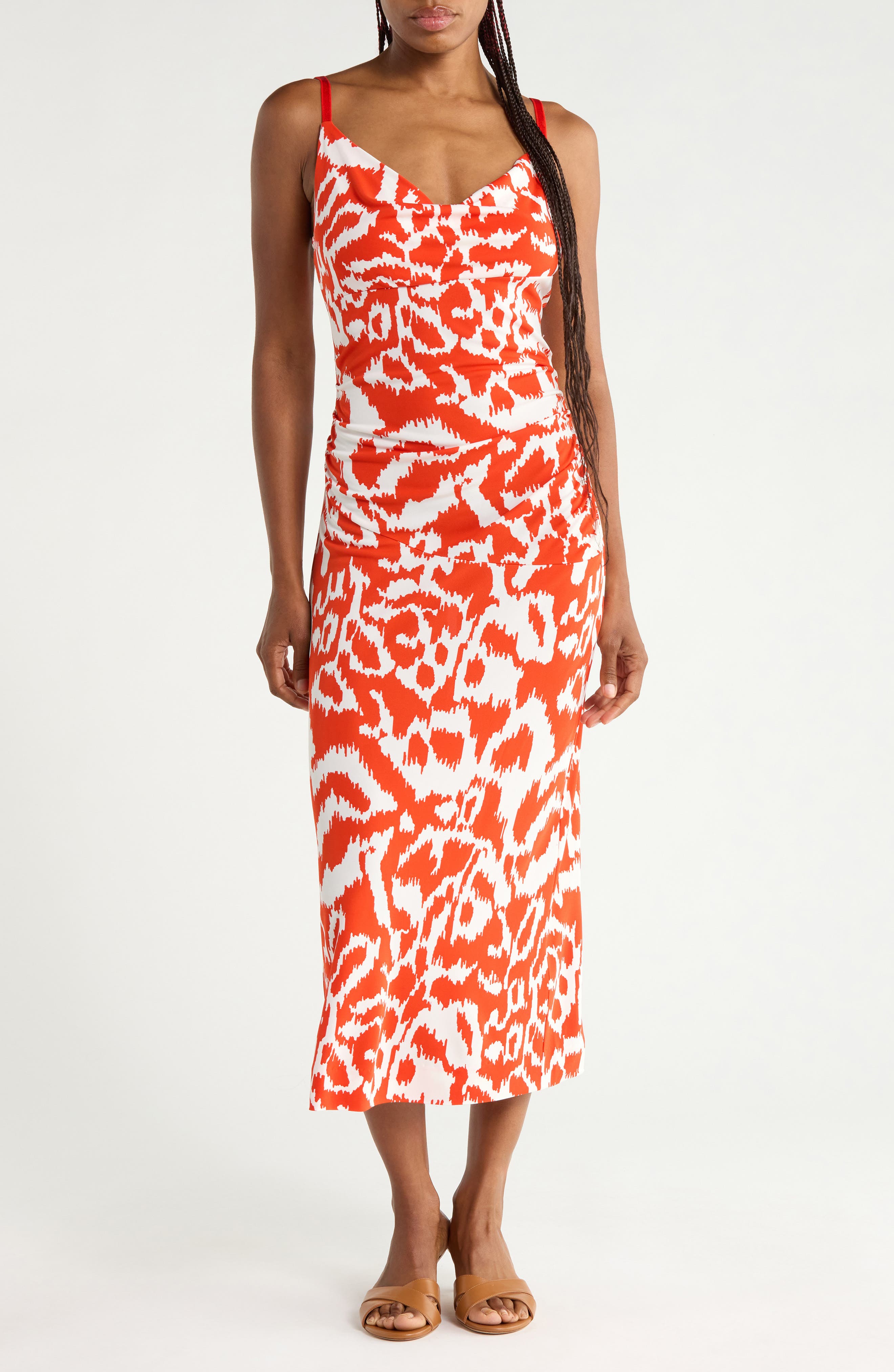 Claudia Cowl Neck Jersey Slip Dress