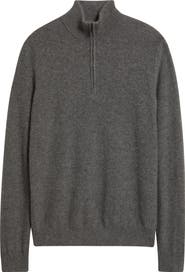 Vince Quarter Zip Cashmere Sweater