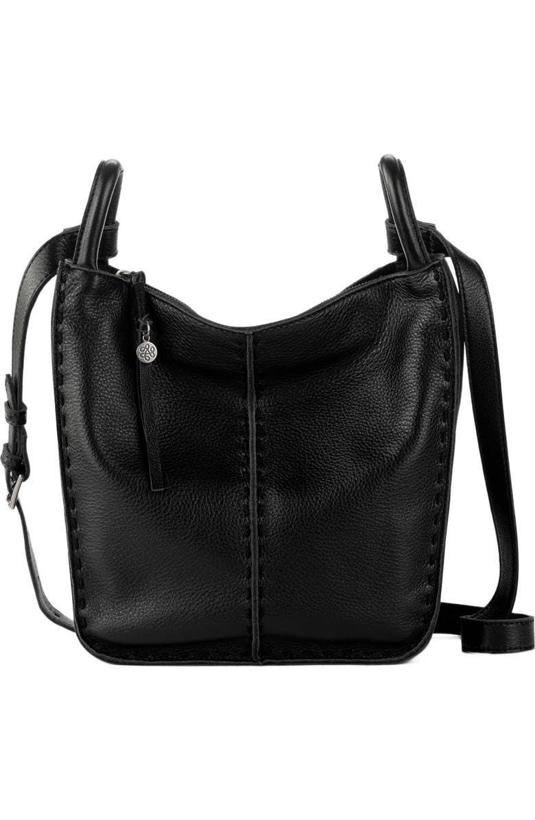 The Sak Los Feliz Crossbody Leather Bag, Main, color, Black