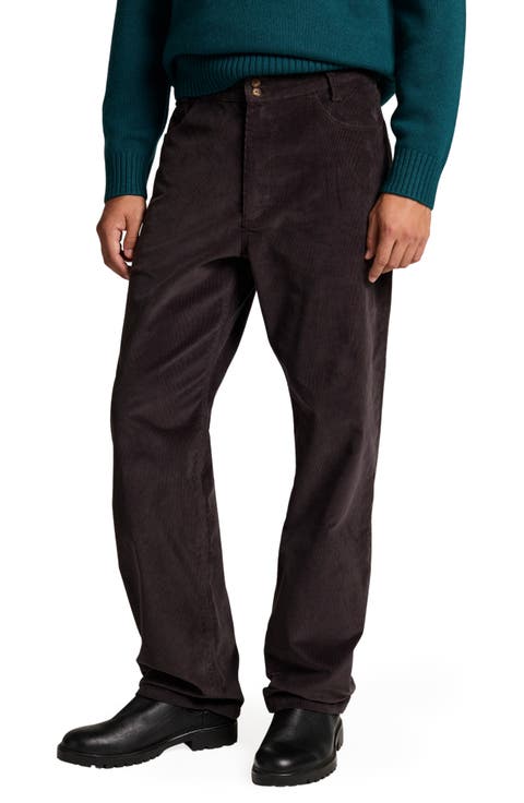 Relaxed Leg Five Pocket Corduroy Pants