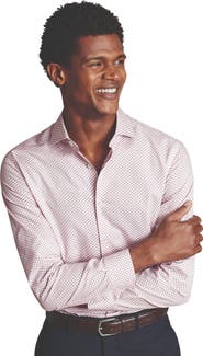Charles Tyrwhitt Slim Fit Medallion Non-Iron Stretch Print Shirt