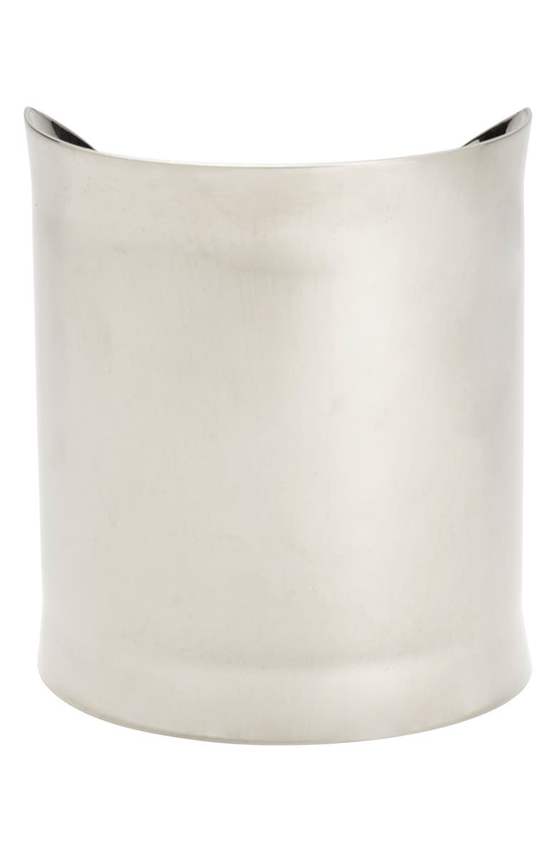 Lady Grey Flare Cuff Bracelet, Main, color, Silver