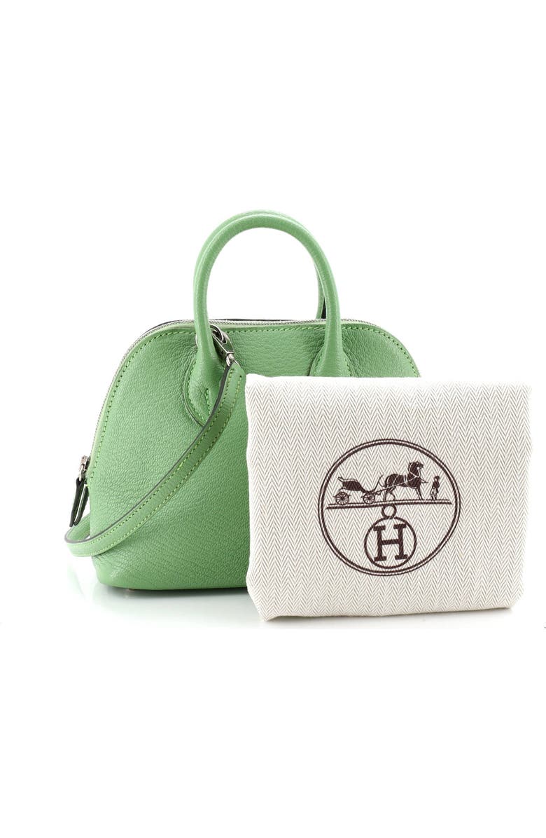 Pre-Owned Hermes Bolide 1923 Bag Chevre Mysore Mini, Alternate, color, Vert Criquet