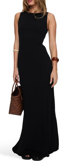 ace of hearts backless maxi dress black Ace Of Hearts Backless Maxi Dress Black