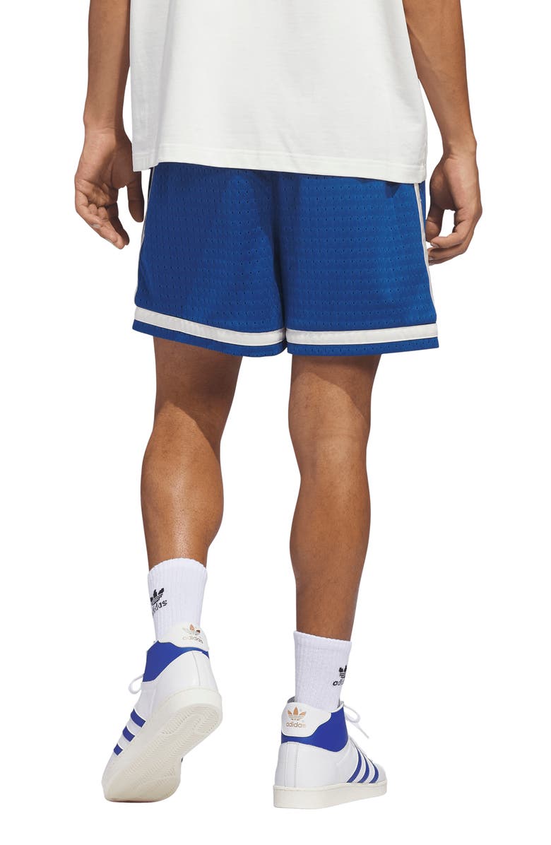 adidas Originals Mesh Basketball Shorts, Alternate, color, Dark Marine/ Ivory/