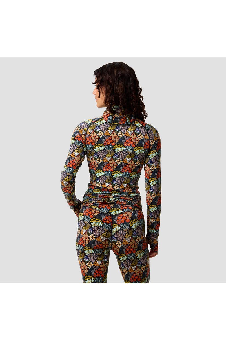 Bga Cedars Rws Merino Lt-wt Baselayer Balaclava Top-women's, Alternate, color, Superbloom Print