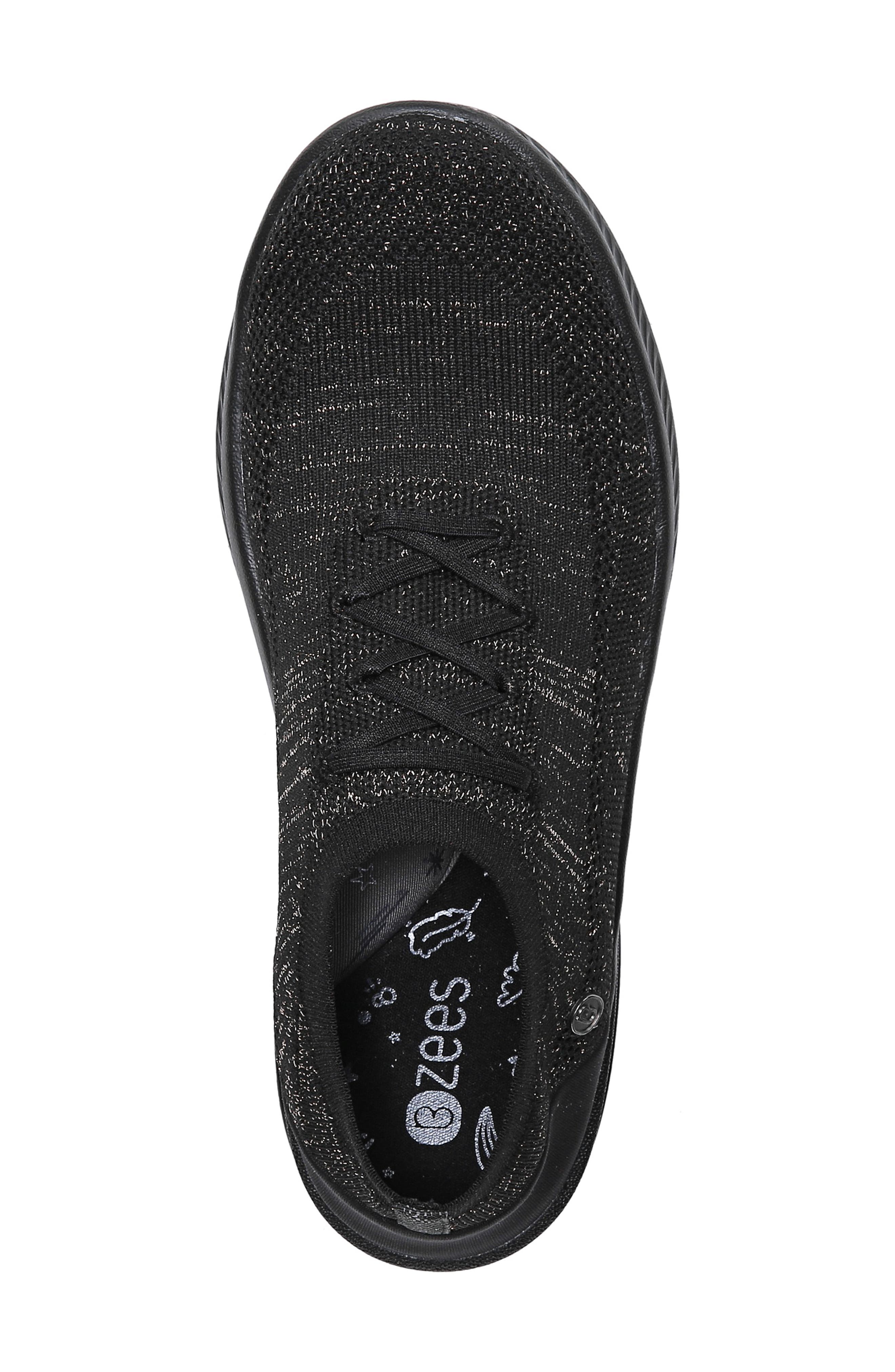 BZees Nuance Slip-On Sneaker 9Women), Alternate, color, Black/ Bronze Fabric