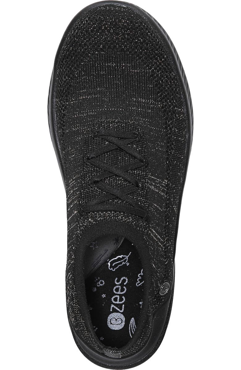 BZees Nuance Slip-On Sneaker 9Women), Alternate, color, Black/ Bronze Fabric