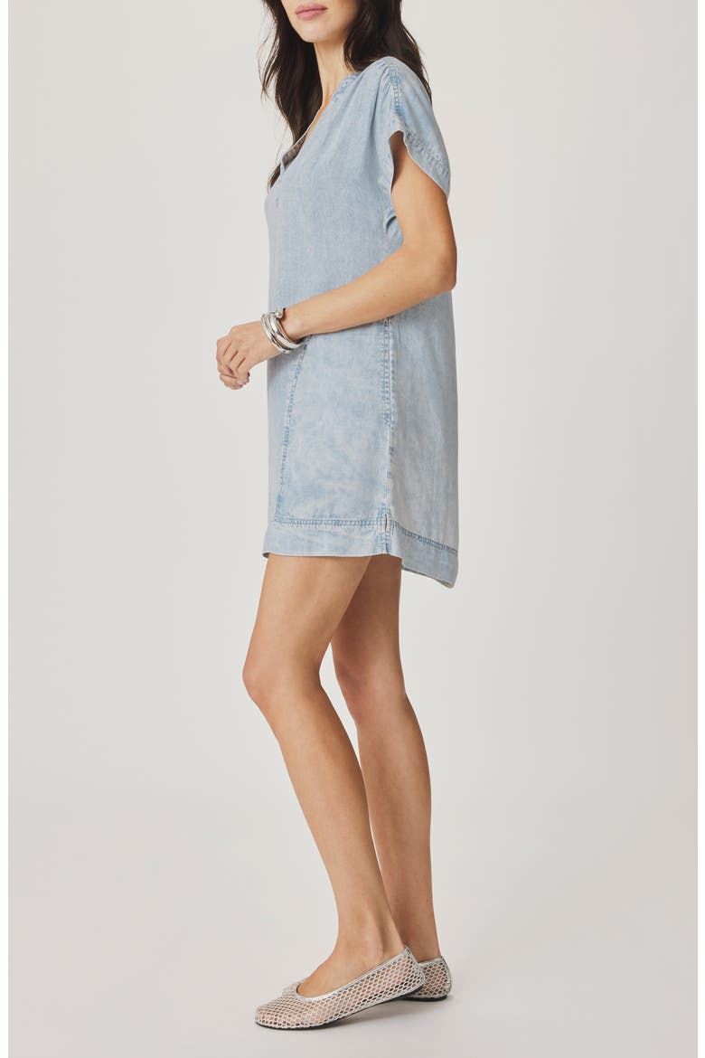 Ivy Denim Minidress, Alternate, color, BLEACHED INDIGO BLUE