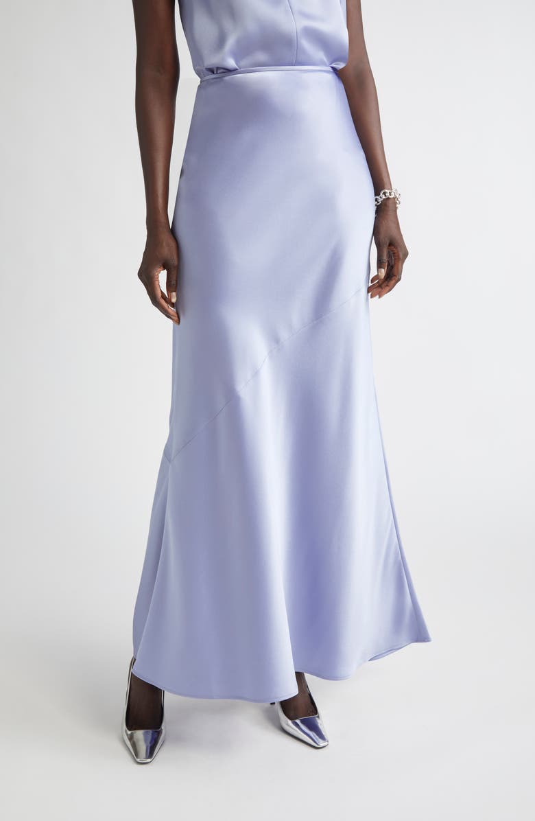 ST. JOHN Kate Liquid Satin Pants, Main, color, Iris