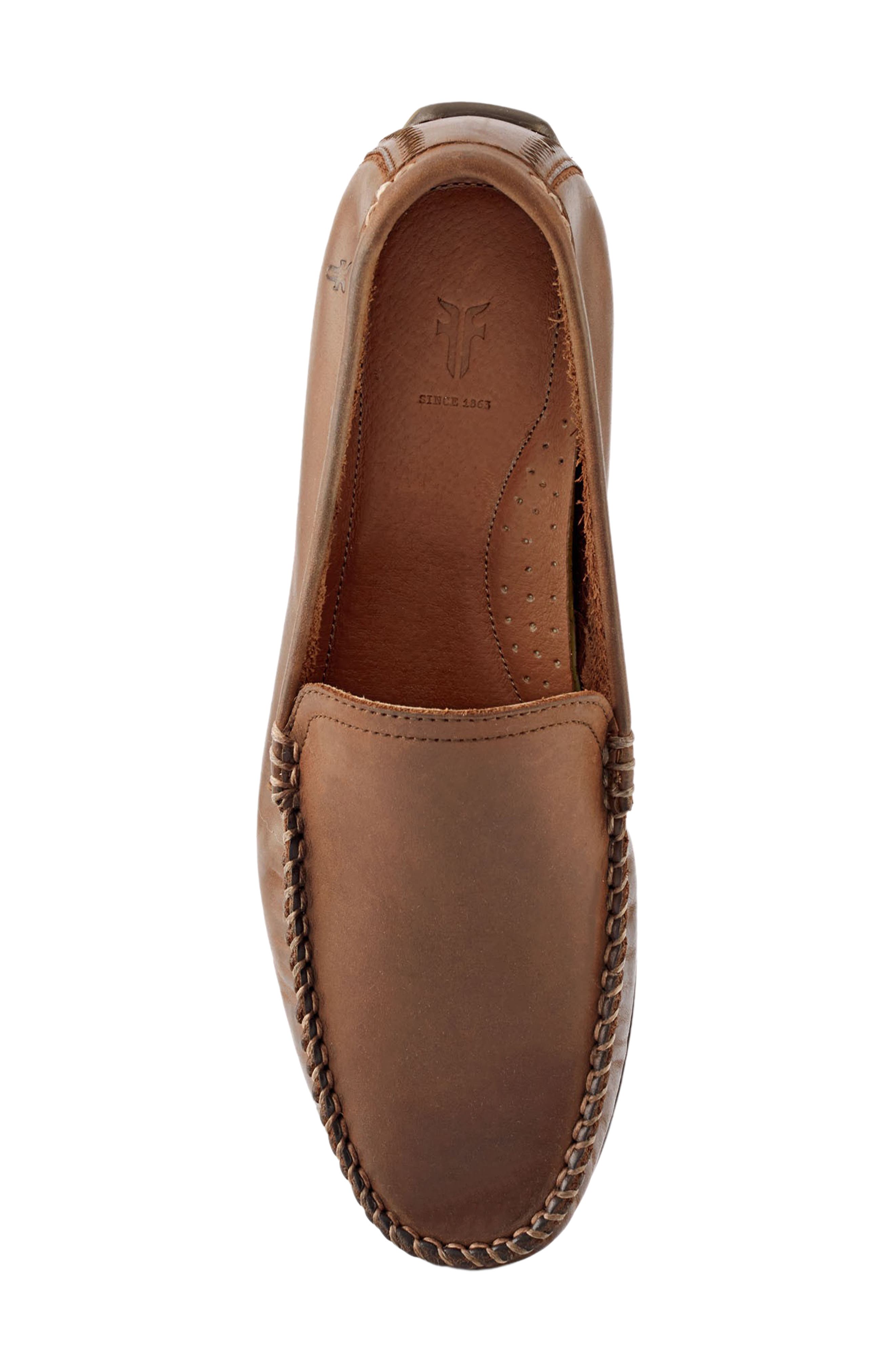 Frye Lewis Venetian Driving Loafer, Alternate, color, Tan