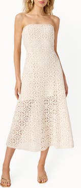 CAMI NYC Lisboa Strapless Midi Dress