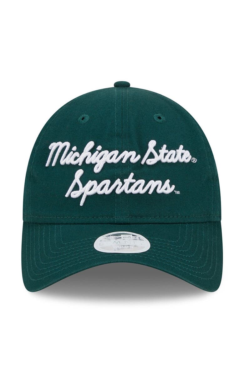 New Era Women's New Era Green Michigan State Spartans Script 9TWENTY Adjustable Hat, Alternate, color, Green