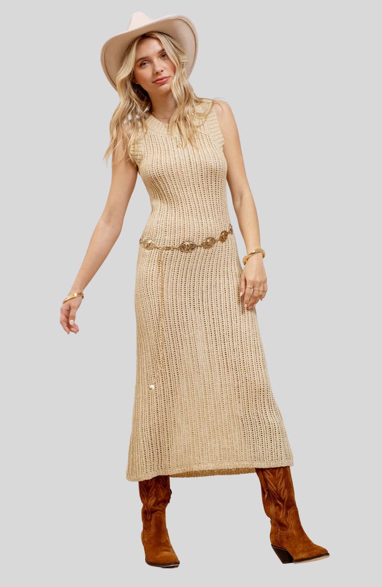Sleeveless Knit Midi Dress