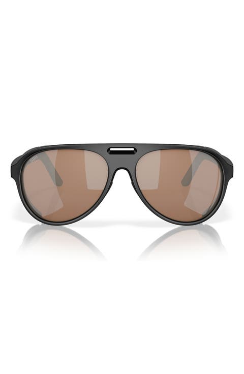 59mm Polarized Pilot Sunglasses