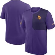 Nike Men's Nike Purple Minnesota Vikings Sideline UV Performance Coach Shirt