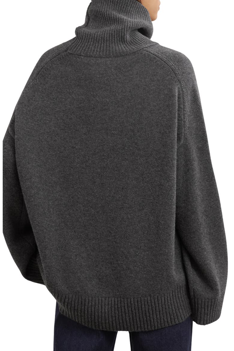 Brooklyn Wool & Cashmere Turtleneck Sweater, Alternate, color, CHARCOAL GREY